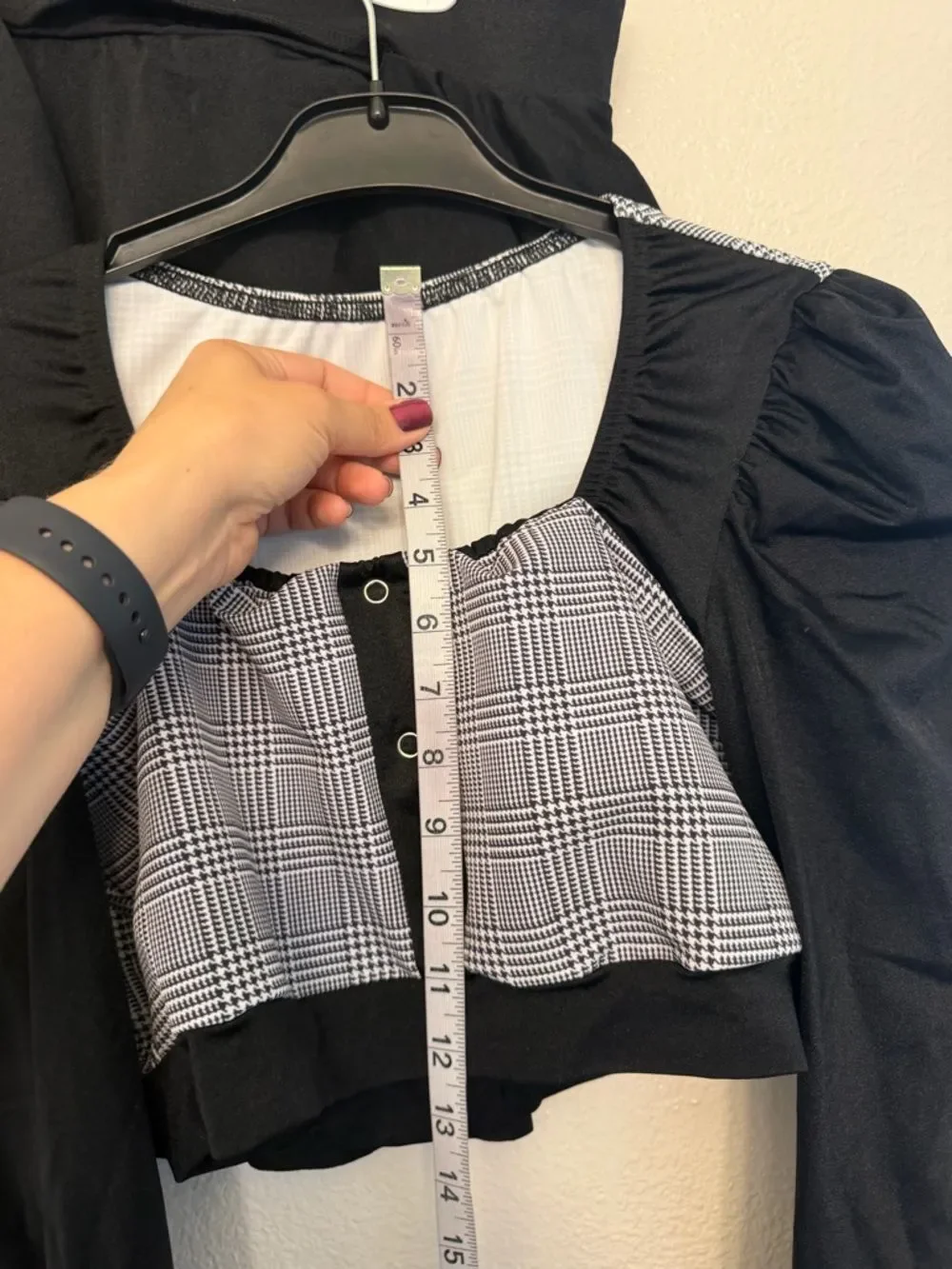 Kelle 2 piece leotard Dance Costume CONFIDENT PLAID TWILL suit 2870 LA adult